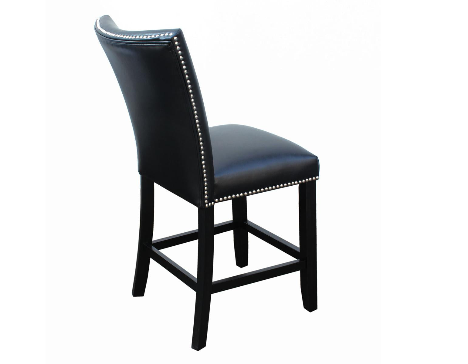 Steve Silver Camila Black Counter Chair in Black (Set of 2) - Luxury Home Furniture (MI)