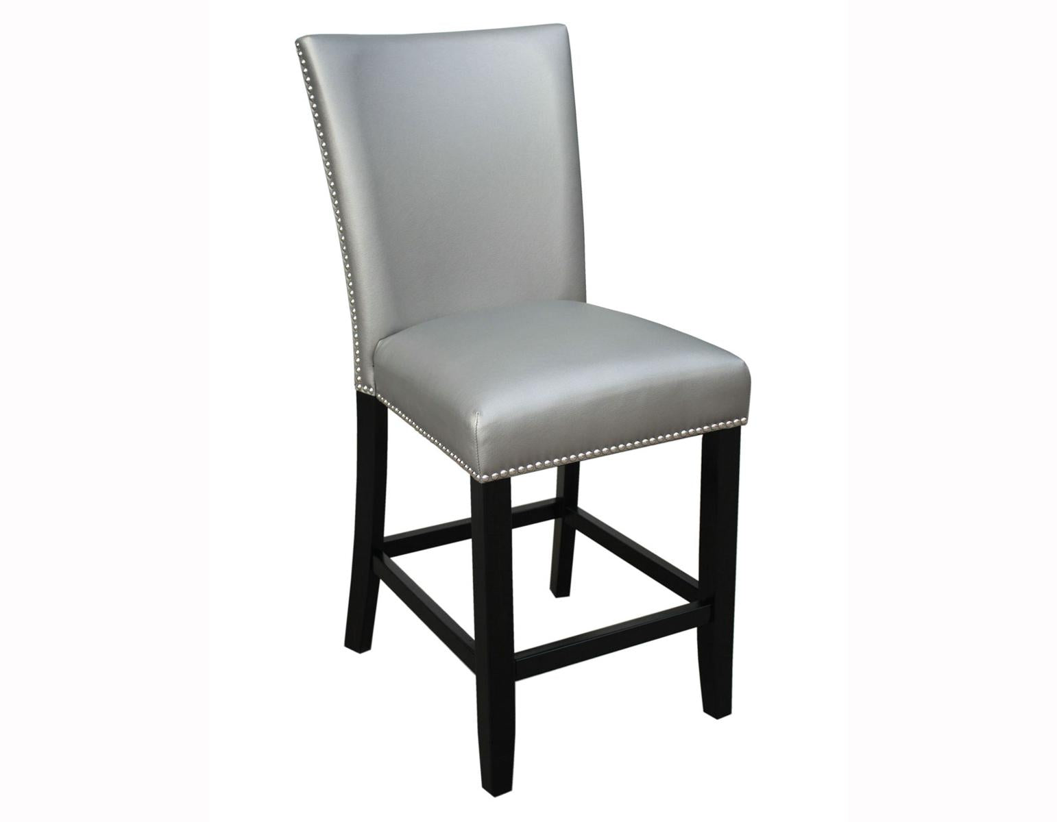 Steve Silver Camila Silver Counter Chair in Silver (Set of 2) - Luxury Home Furniture (MI)