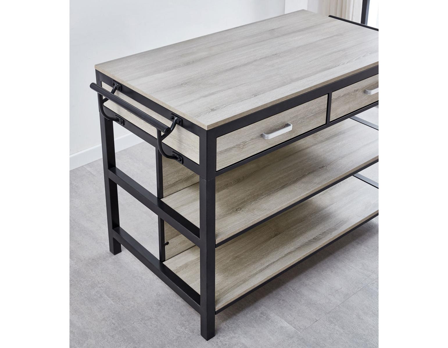 Steve Silver Carson Counter Kitchen Table in Weathered Driftwood - Luxury Home Furniture (MI)