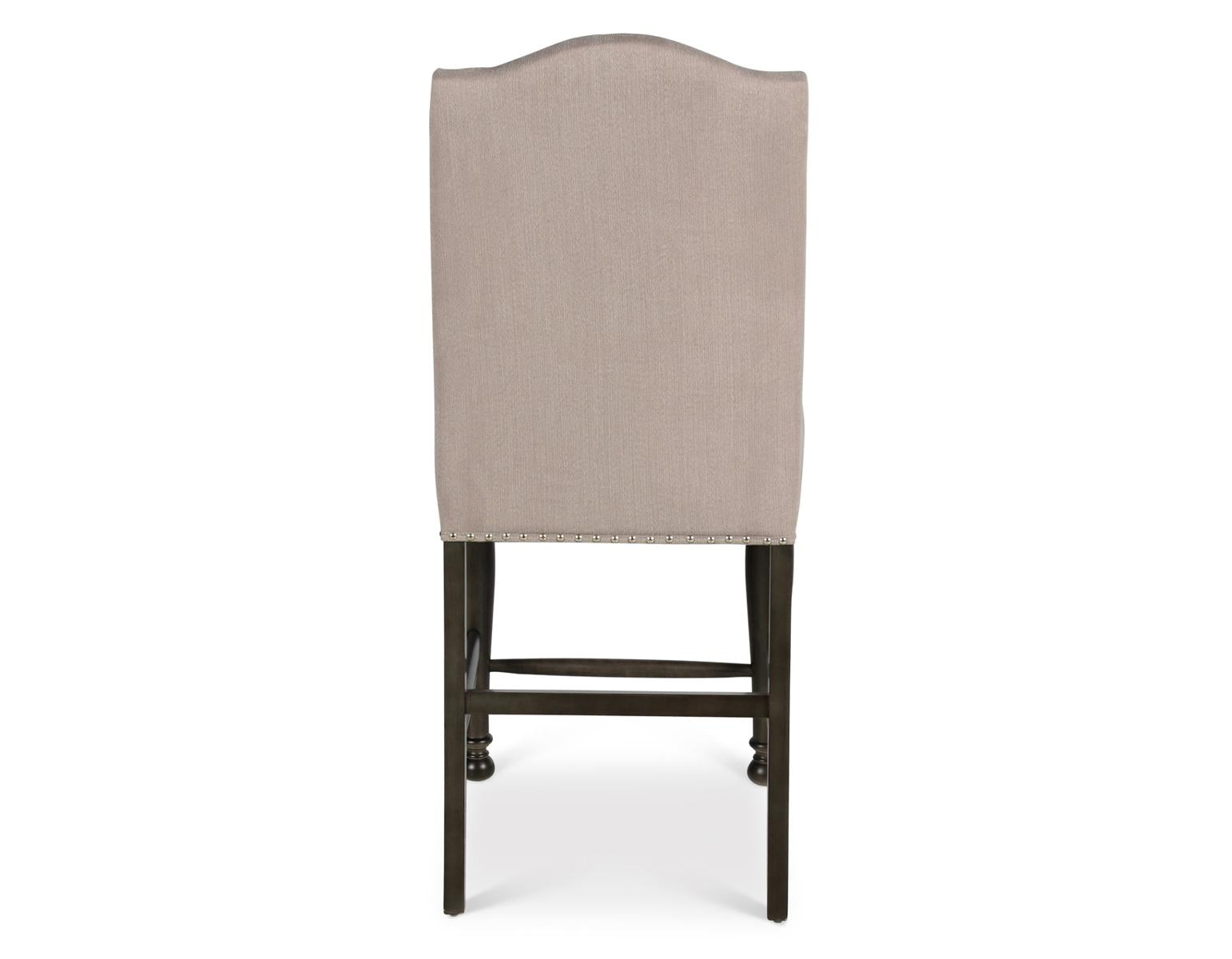 Steve Silver Caswell Counter Chair in Harbor Grey (Set of 2) - Luxury Home Furniture (MI)