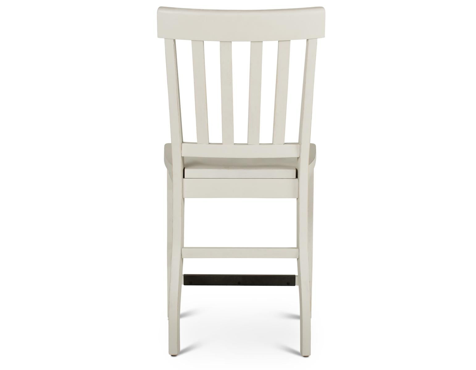 Steve Silver Cayla Counter Chair in Antique White (Set of 2) - Luxury Home Furniture (MI)