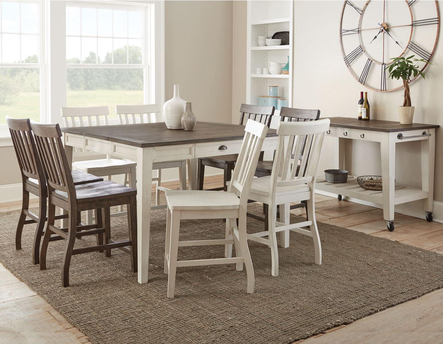 Steve Silver Cayla Counter Table in Dark Oak - Luxury Home Furniture (MI)