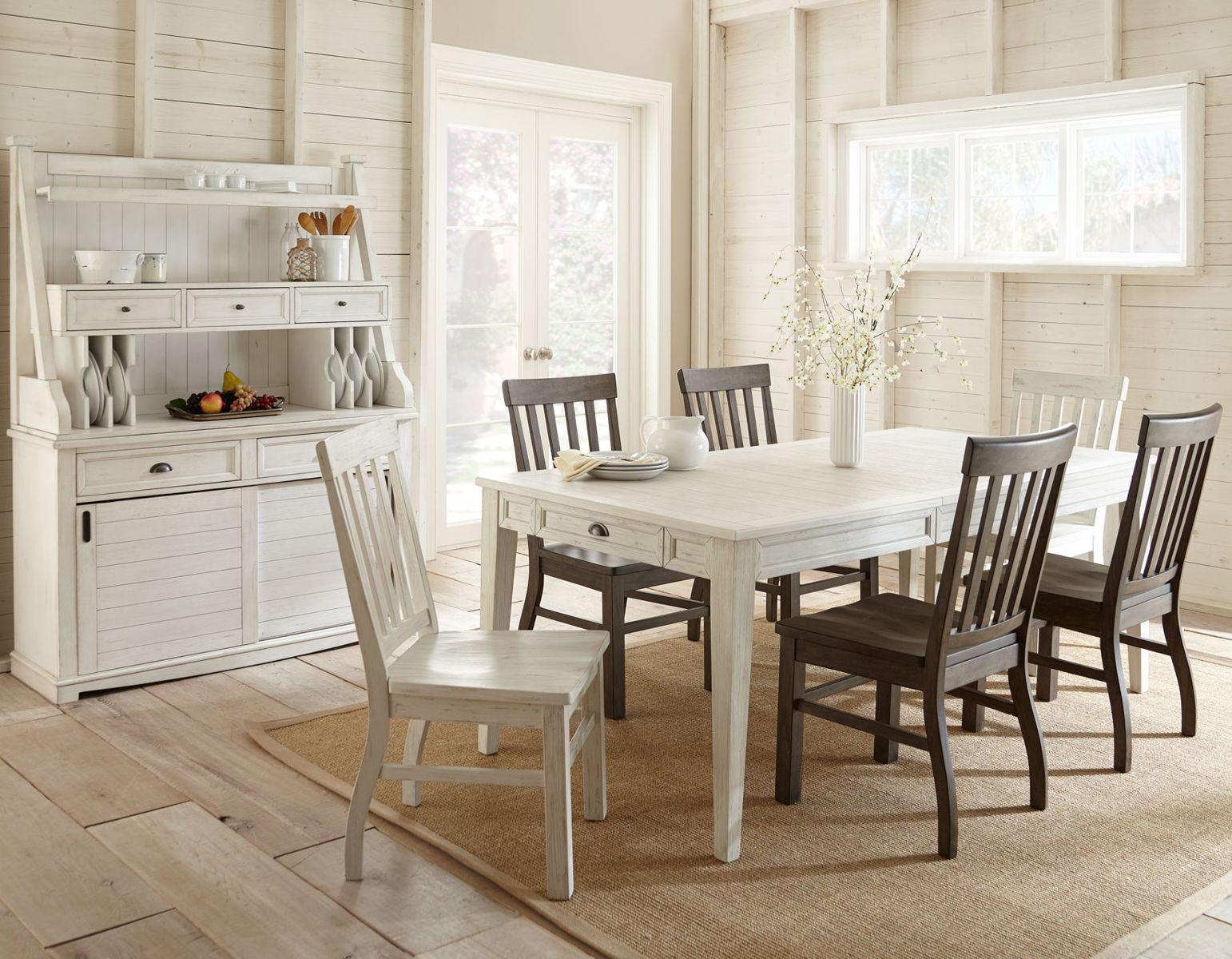 Steve Silver Cayla Dining Table in White - Luxury Home Furniture (MI)