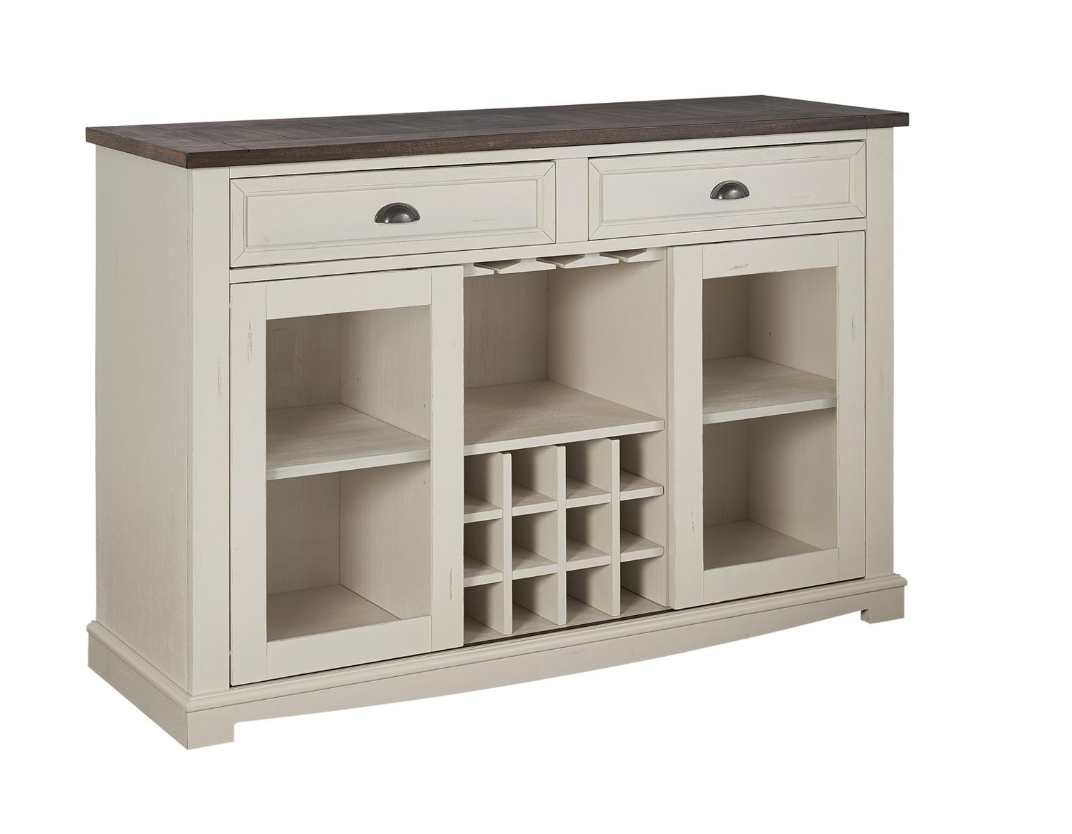 Steve Silver Cayla Server in Antiqued White - Luxury Home Furniture (MI)
