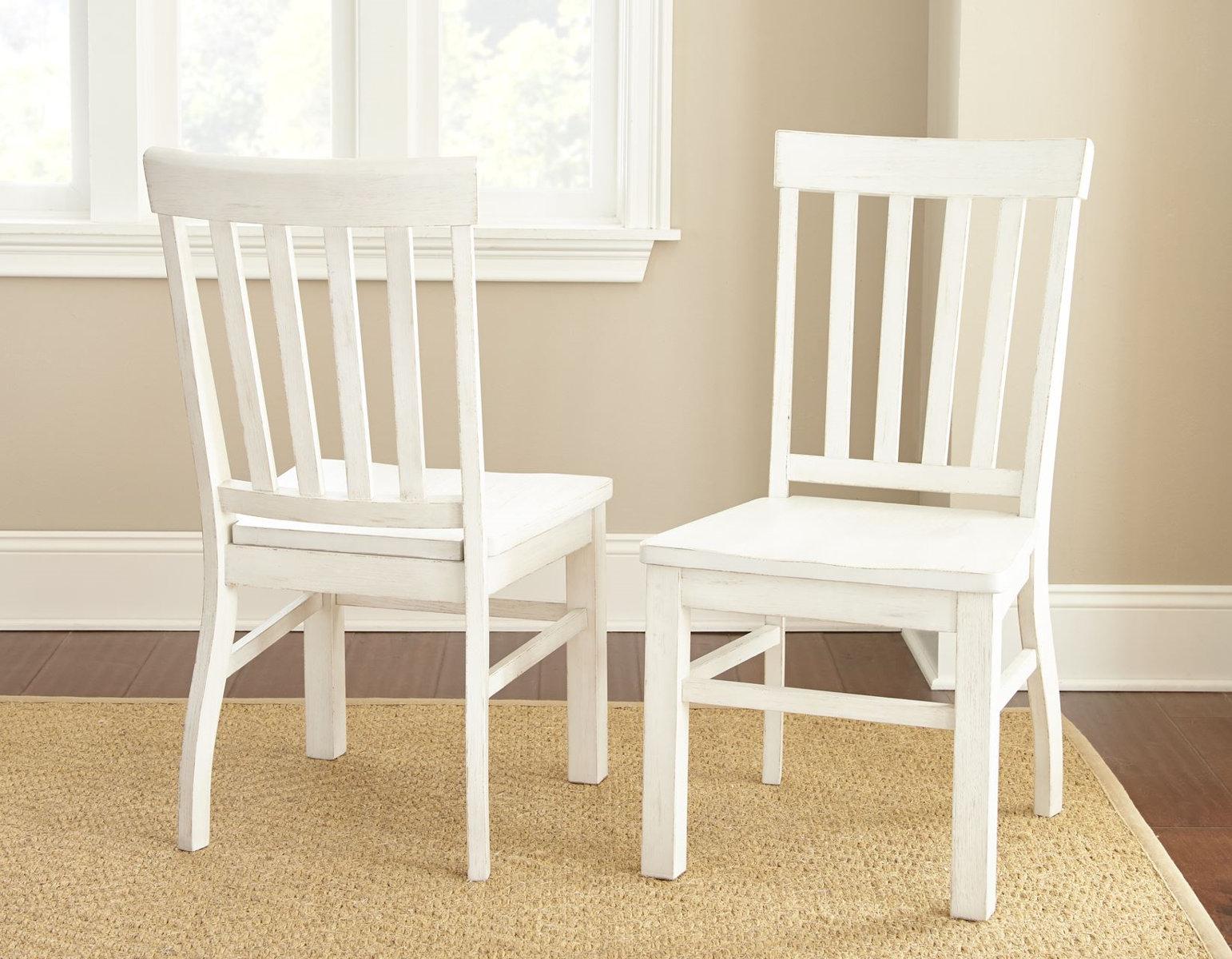 Steve Silver Cayla Side Chair in Antique White (Set of 2)