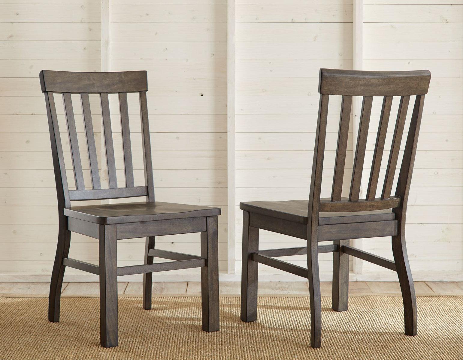 Steve Silver Cayla Side Chair in Dark Oak (Set of 2) - Luxury Home Furniture (MI)