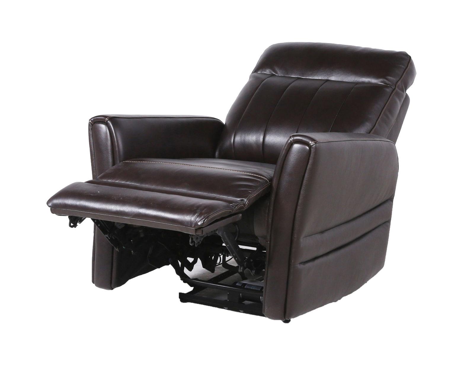 Steve Silver Coachella Leather Dual Power Recliner in Brown - Luxury Home Furniture (MI)