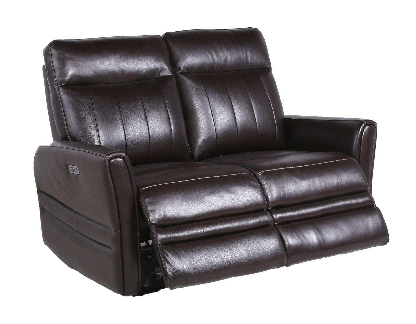 Steve Silver Coachella Leather Dual Power Reclining Loveseat in Brown - Luxury Home Furniture (MI)