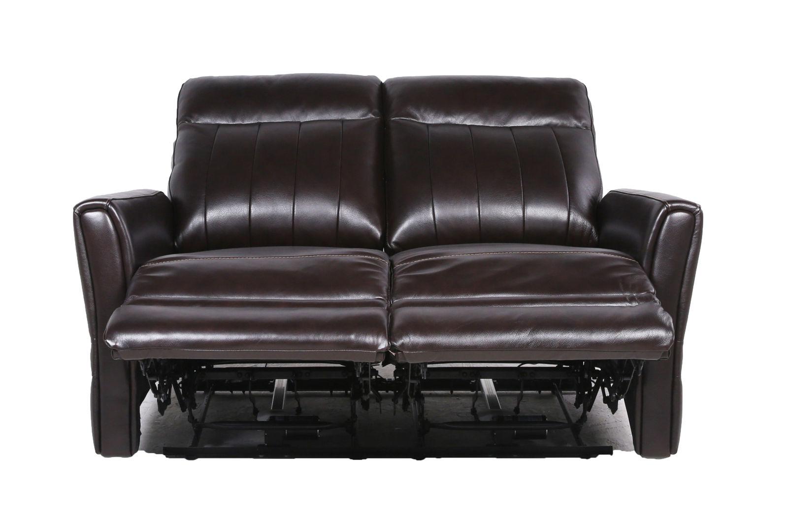 Steve Silver Coachella Leather Dual Power Reclining Loveseat in Brown - Luxury Home Furniture (MI)