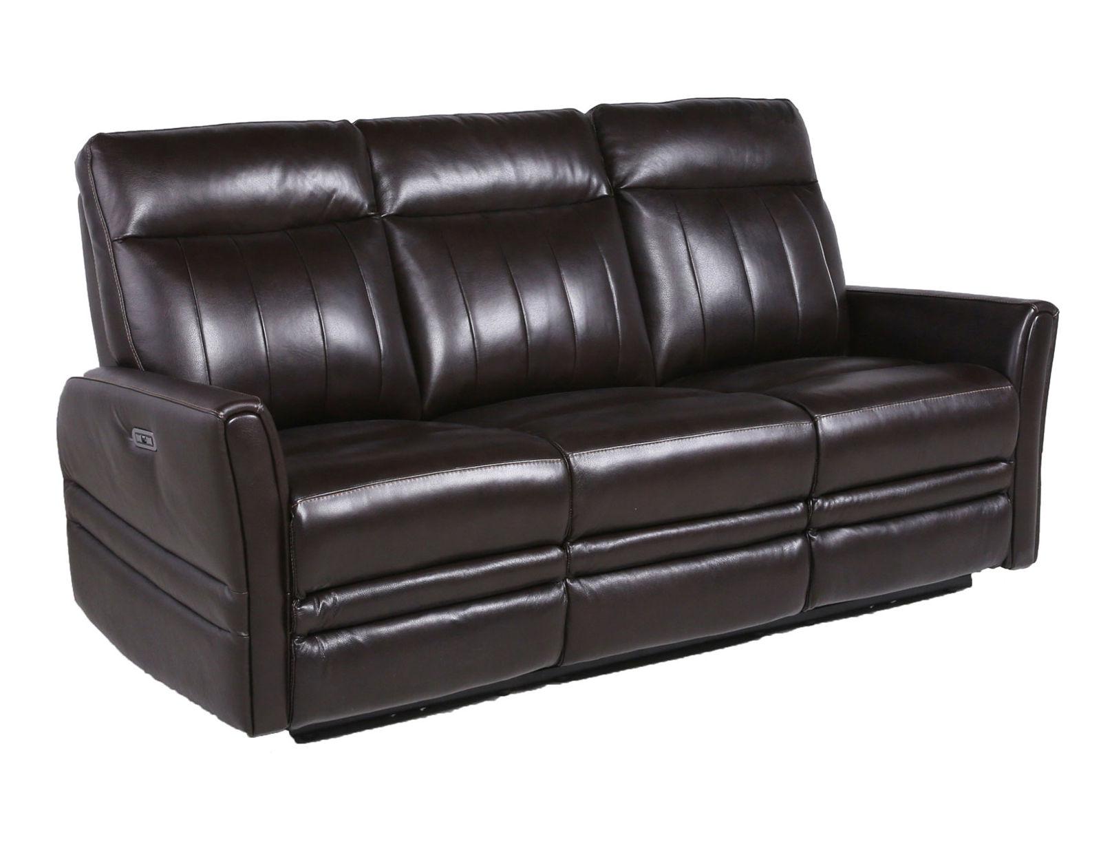 Steve Silver Coachella Leather Dual Power Reclining Sofa in Brown - Luxury Home Furniture (MI)