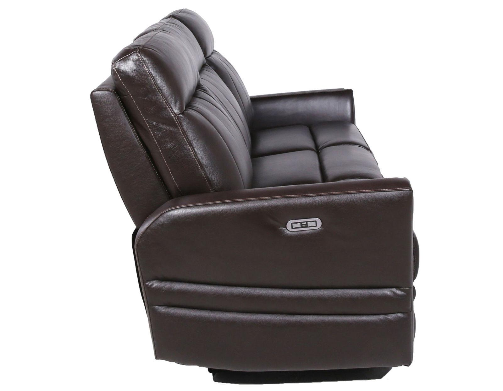 Steve Silver Coachella Leather Dual Power Reclining Sofa in Brown - Luxury Home Furniture (MI)