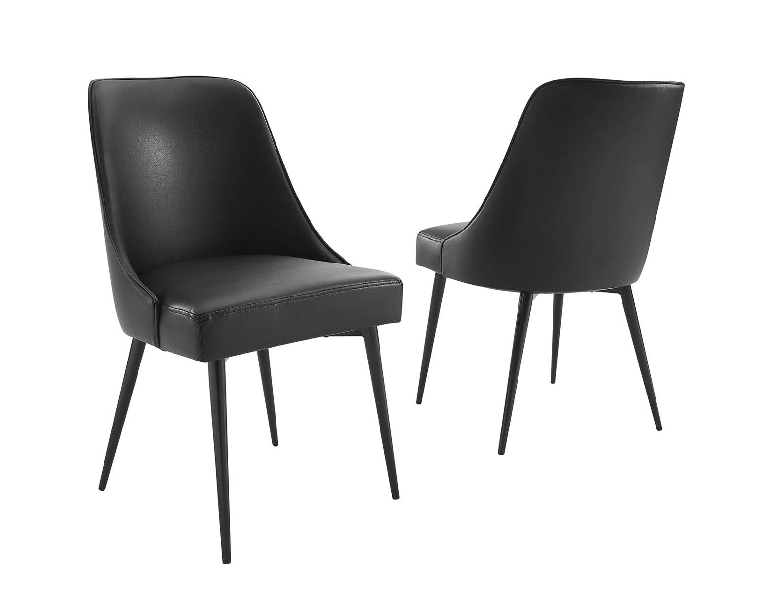 Steve Silver Colfax Side Chair in Black (Set of 2) - Luxury Home Furniture (MI)