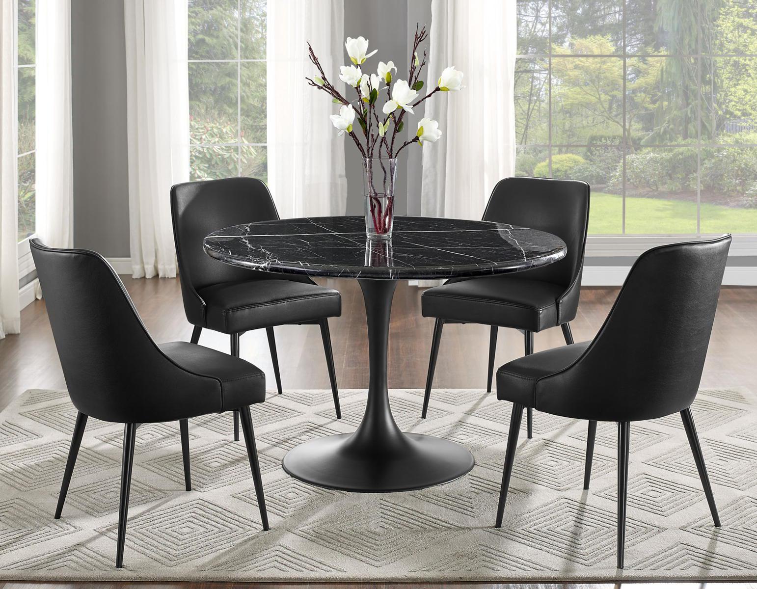 Steve Silver Colfax Side Chair in Black (Set of 2) - Luxury Home Furniture (MI)
