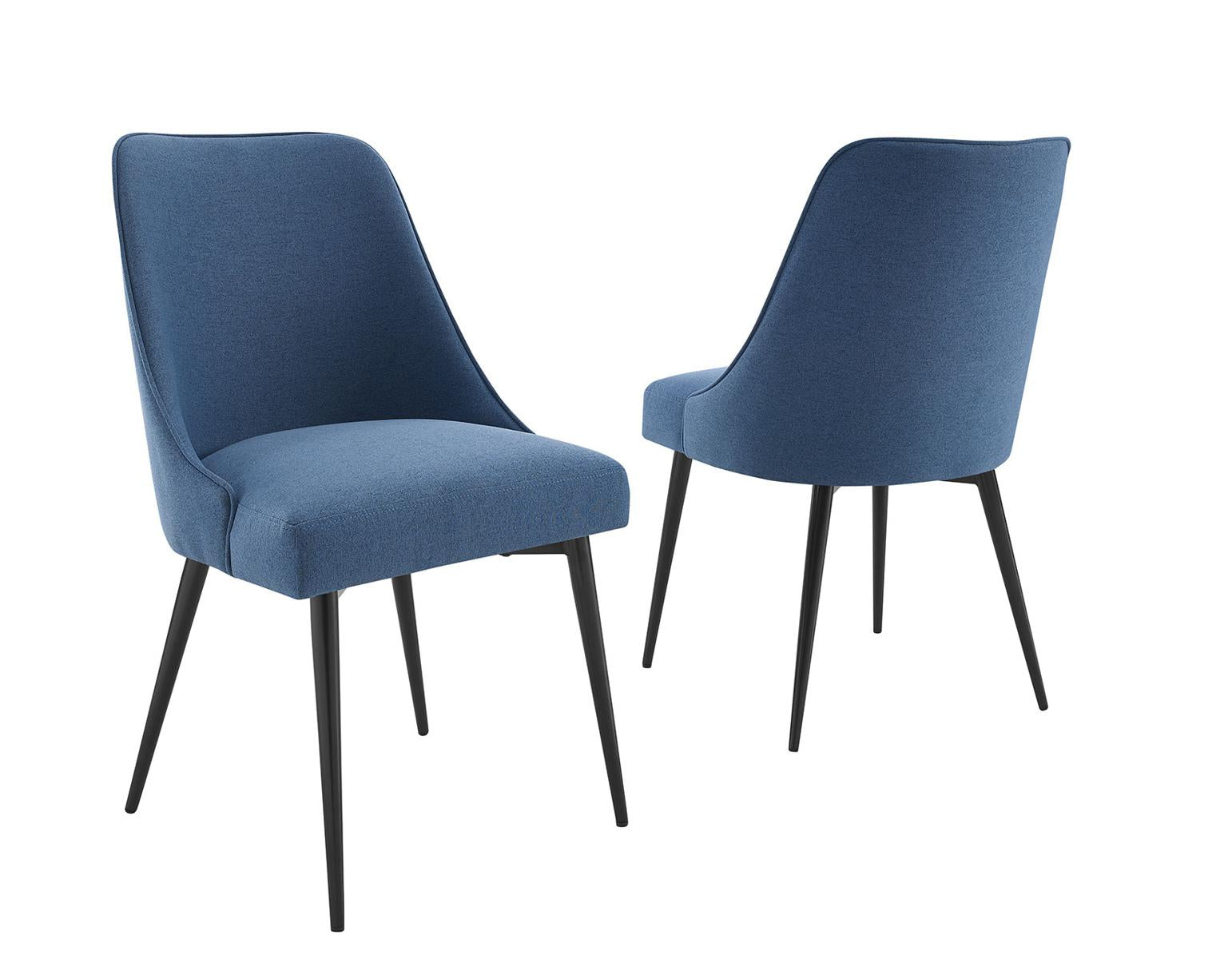 Steve Silver Colfax Side Chair in Navy (Set of 2) - Luxury Home Furniture (MI)
