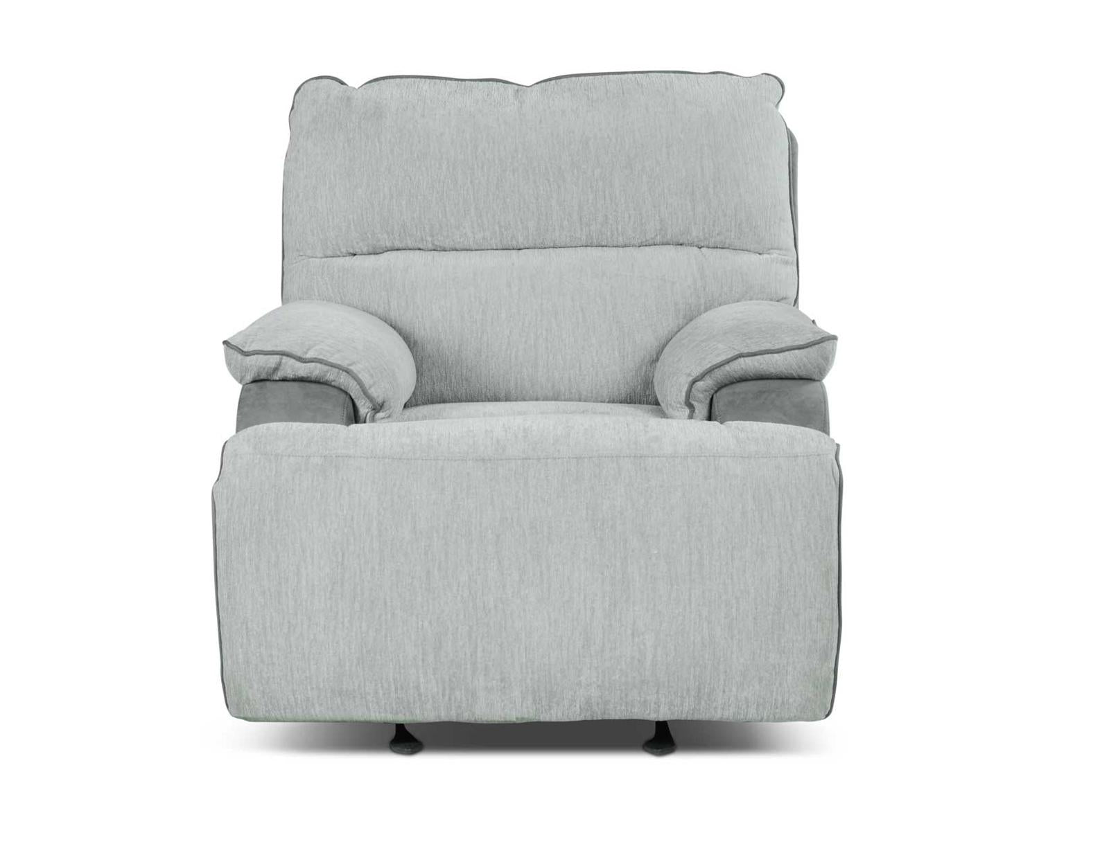 Steve Silver Cyprus Manual Glider Recliner in Two-Tone Cloud - Luxury Home Furniture (MI)