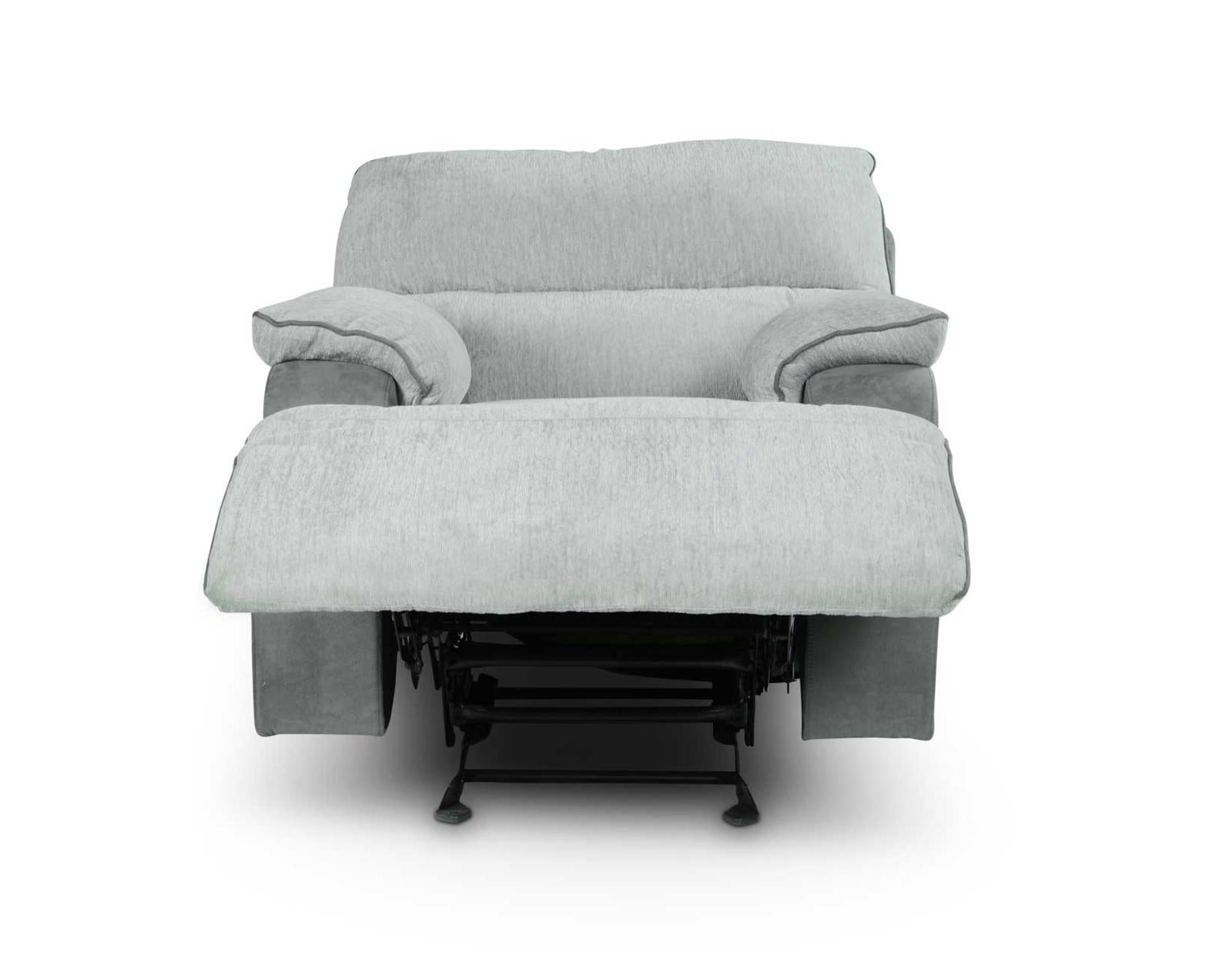 Steve Silver Cyprus Manual Glider Recliner in Two-Tone Cloud - Luxury Home Furniture (MI)
