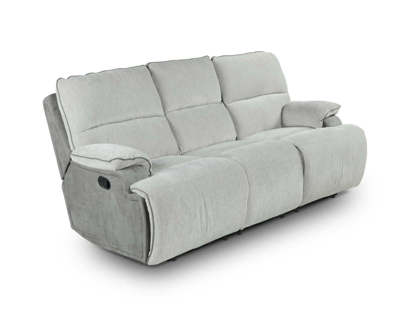Steve Silver Cyprus Manual Reclining Sofa in Two-Tone Cloud - Luxury Home Furniture (MI)