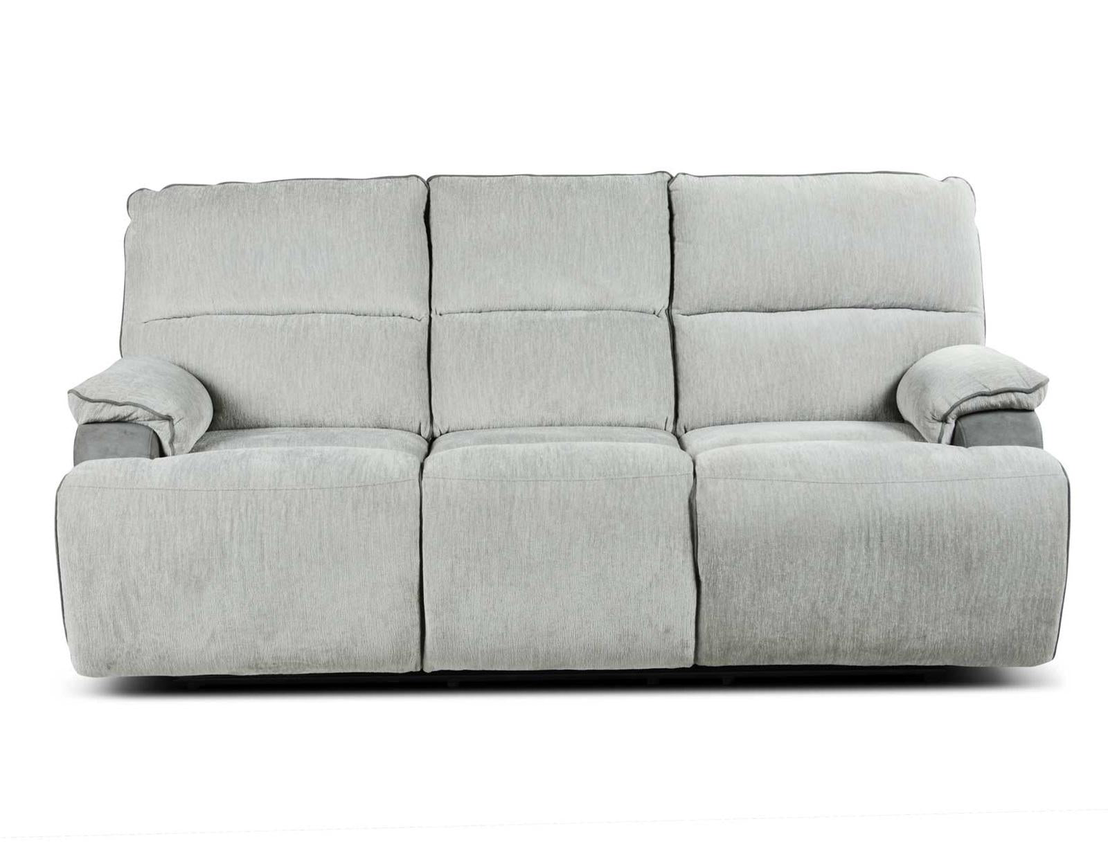 Steve Silver Cyprus Manual Reclining Sofa in Two-Tone Cloud - Luxury Home Furniture (MI)