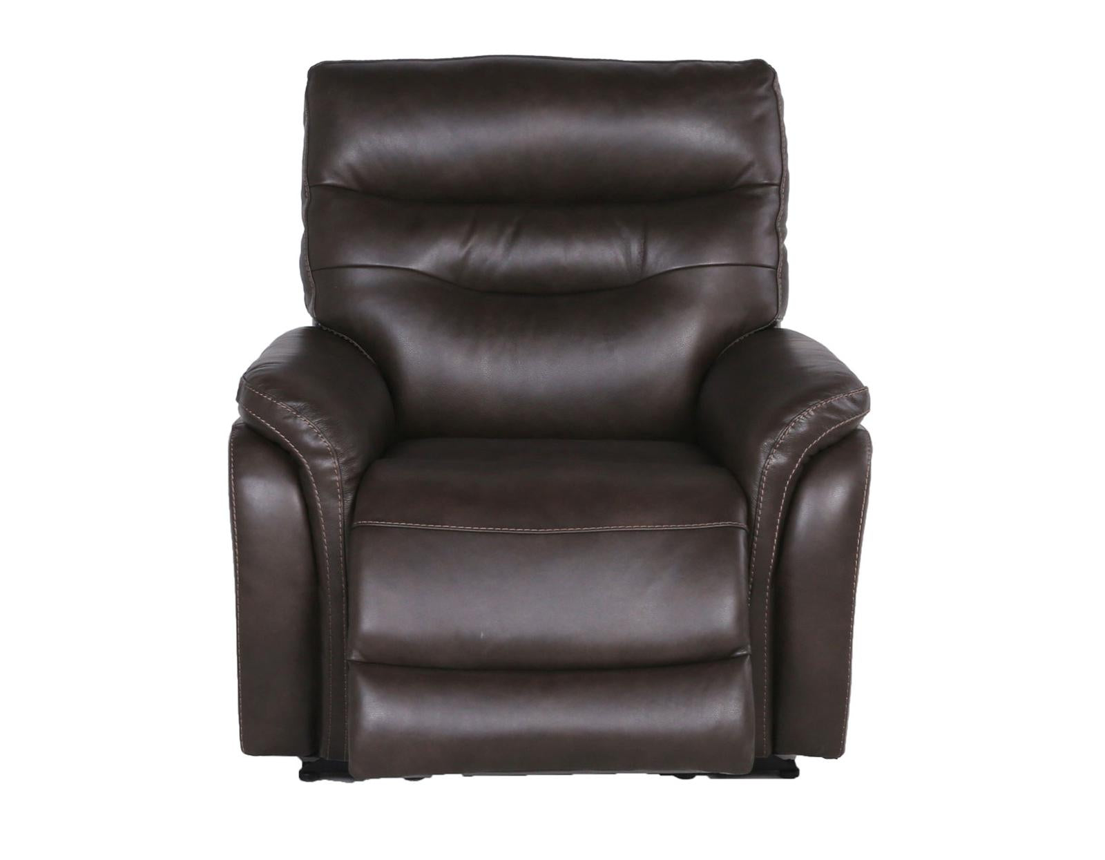 Steve Silver Fortuna Leather Dual Power Recliner in Coffee - Luxury Home Furniture (MI)