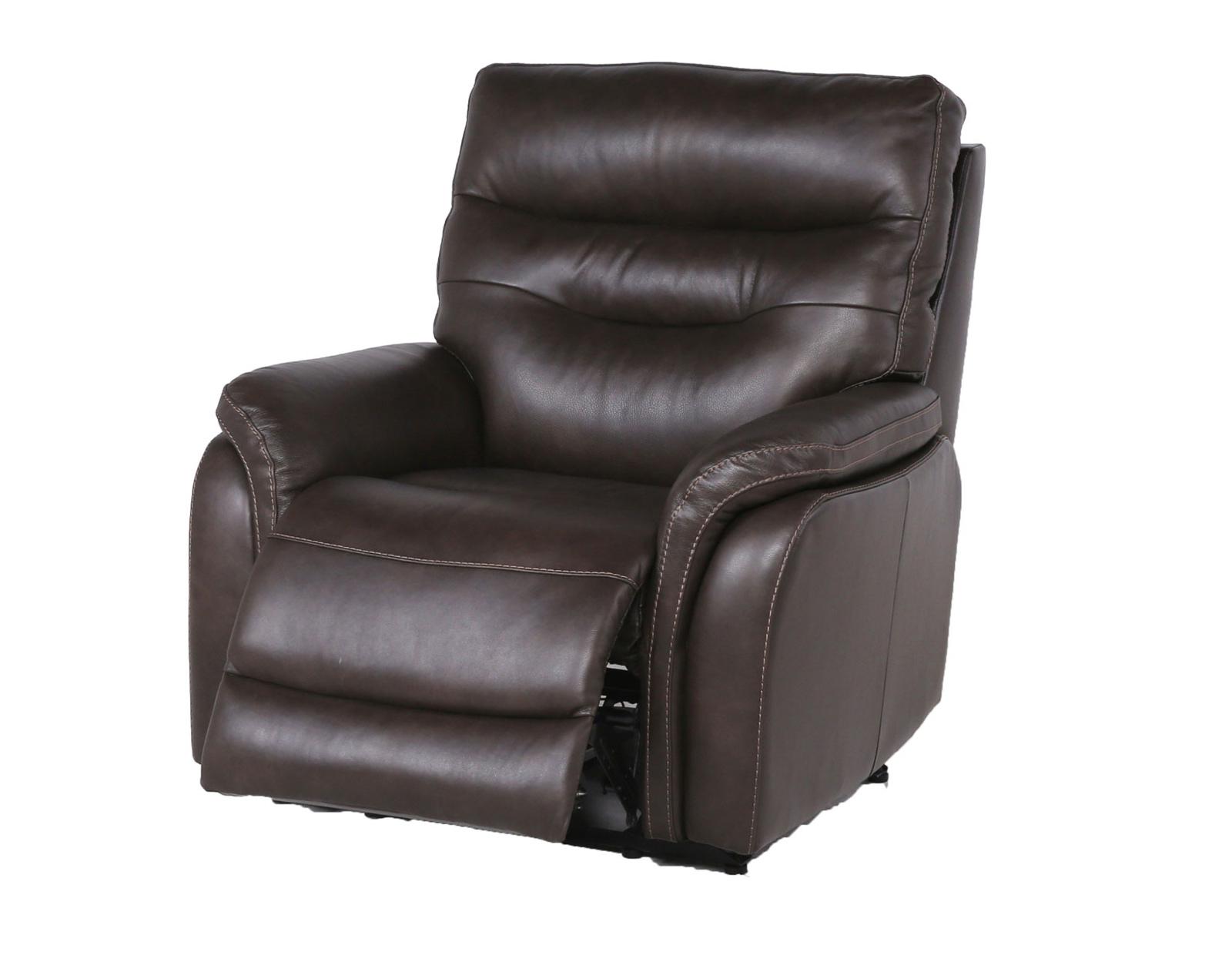 Steve Silver Fortuna Leather Dual Power Recliner in Coffee - Luxury Home Furniture (MI)