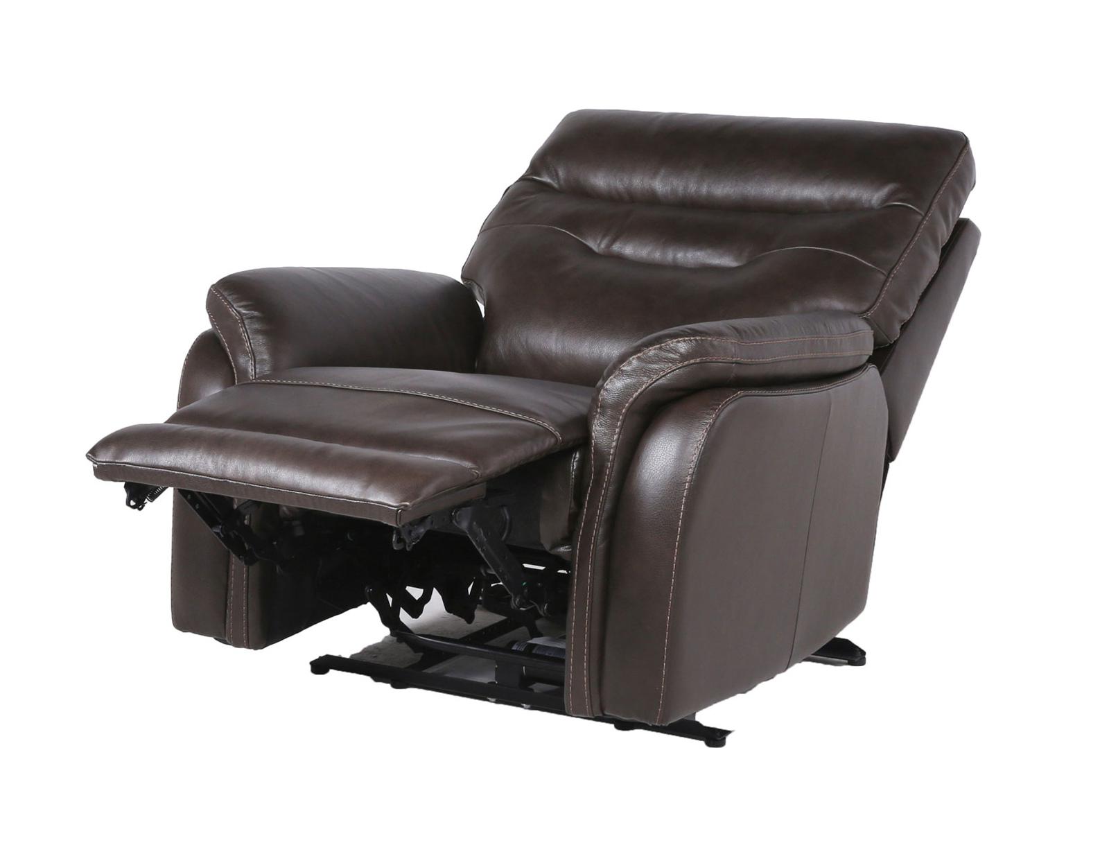 Steve Silver Fortuna Leather Dual Power Recliner in Coffee - Luxury Home Furniture (MI)