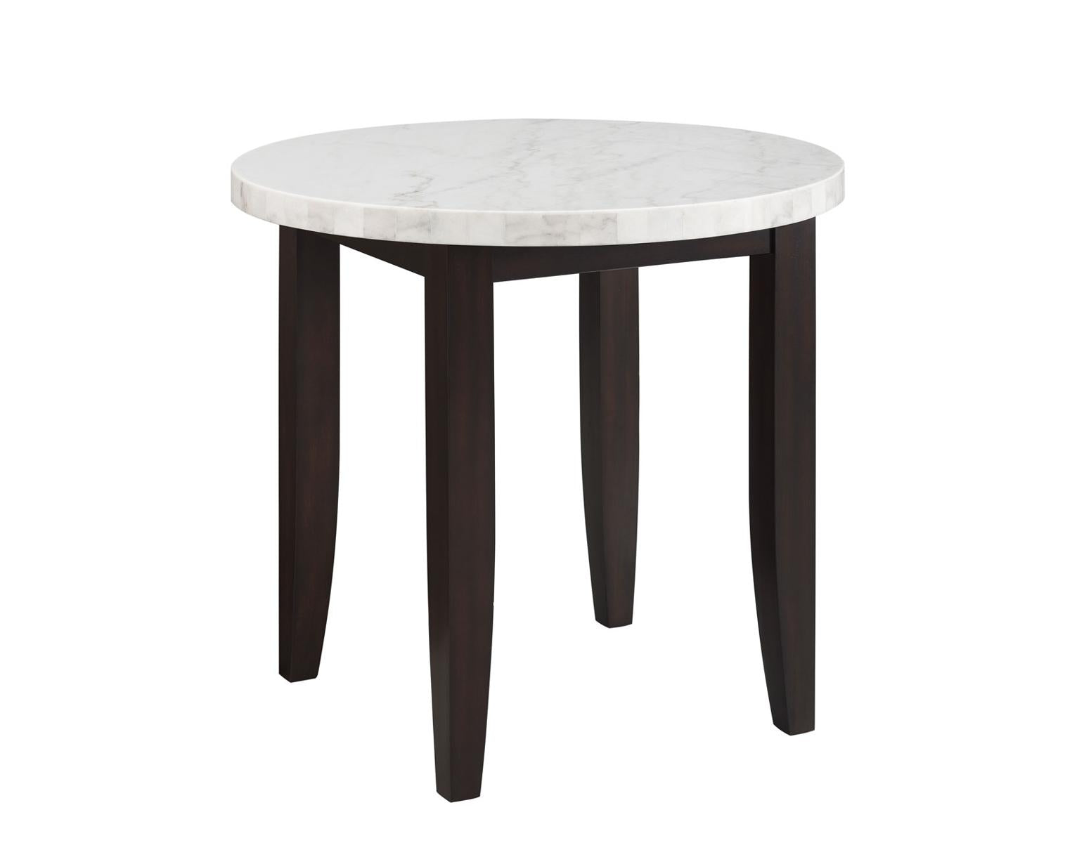 Steve Silver Francis Marble Top Counter Table in Cordovan Dark Cherry - Luxury Home Furniture (MI)