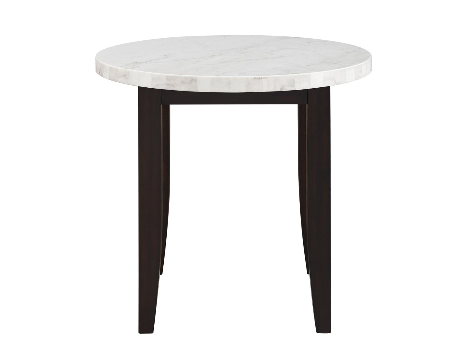 Steve Silver Francis Marble Top Counter Table in Cordovan Dark Cherry - Luxury Home Furniture (MI)