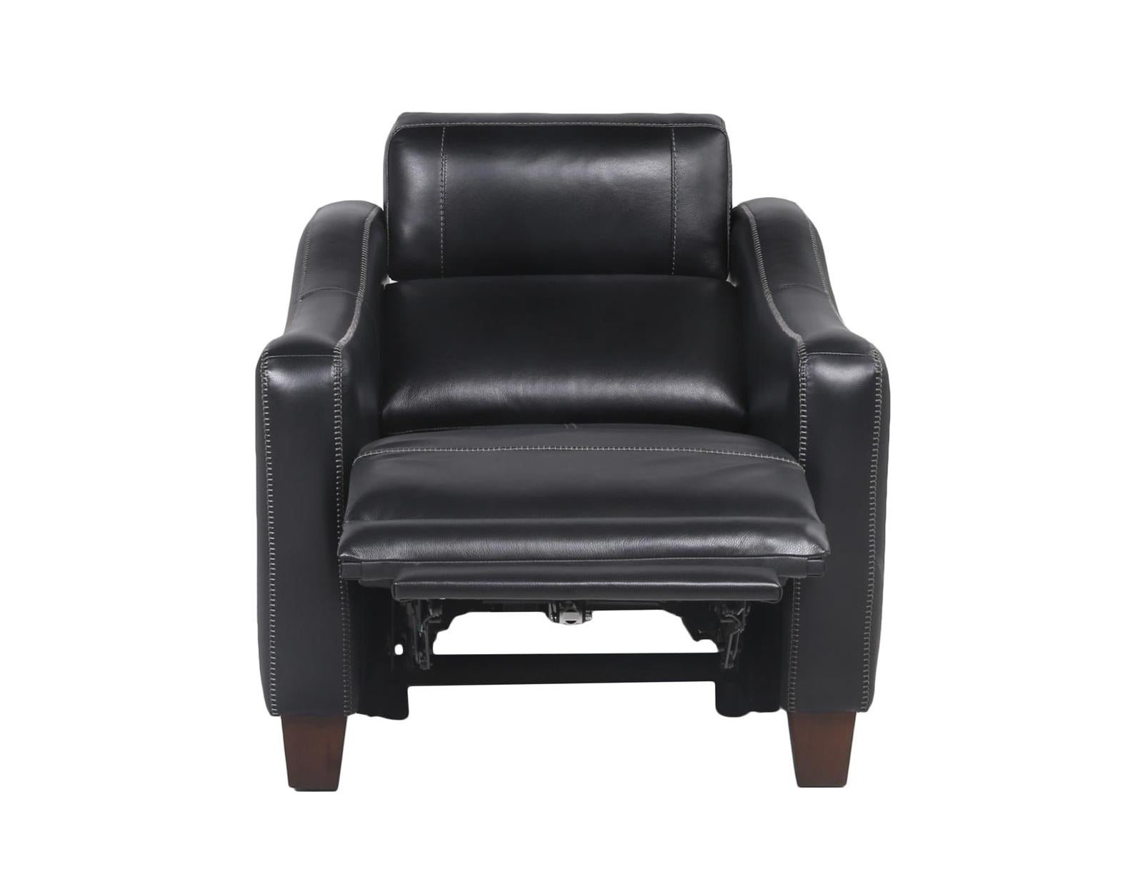 Steve Silver Giorno Dual Power Leather Recliner in Midnight - Luxury Home Furniture (MI)