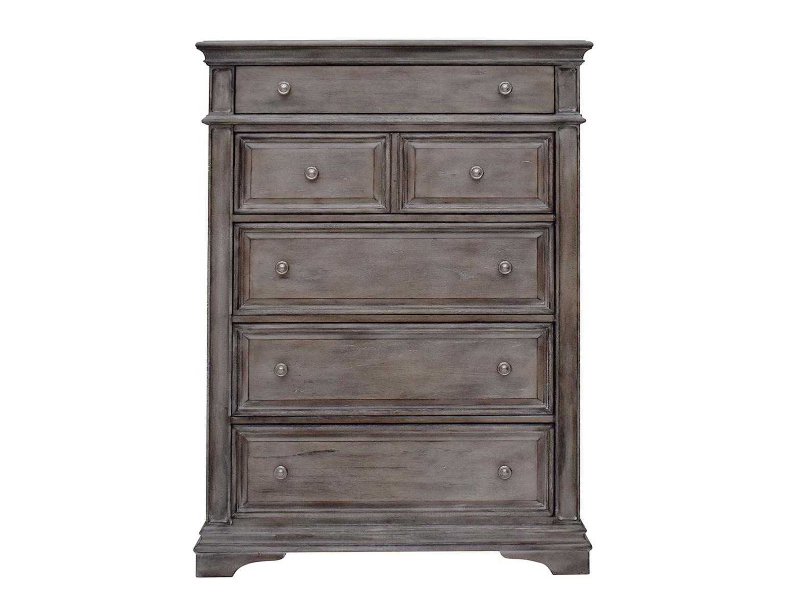 Steve Silver Highland Park 6 Drawer Chest in Waxed Driftwood - Luxury Home Furniture (MI)