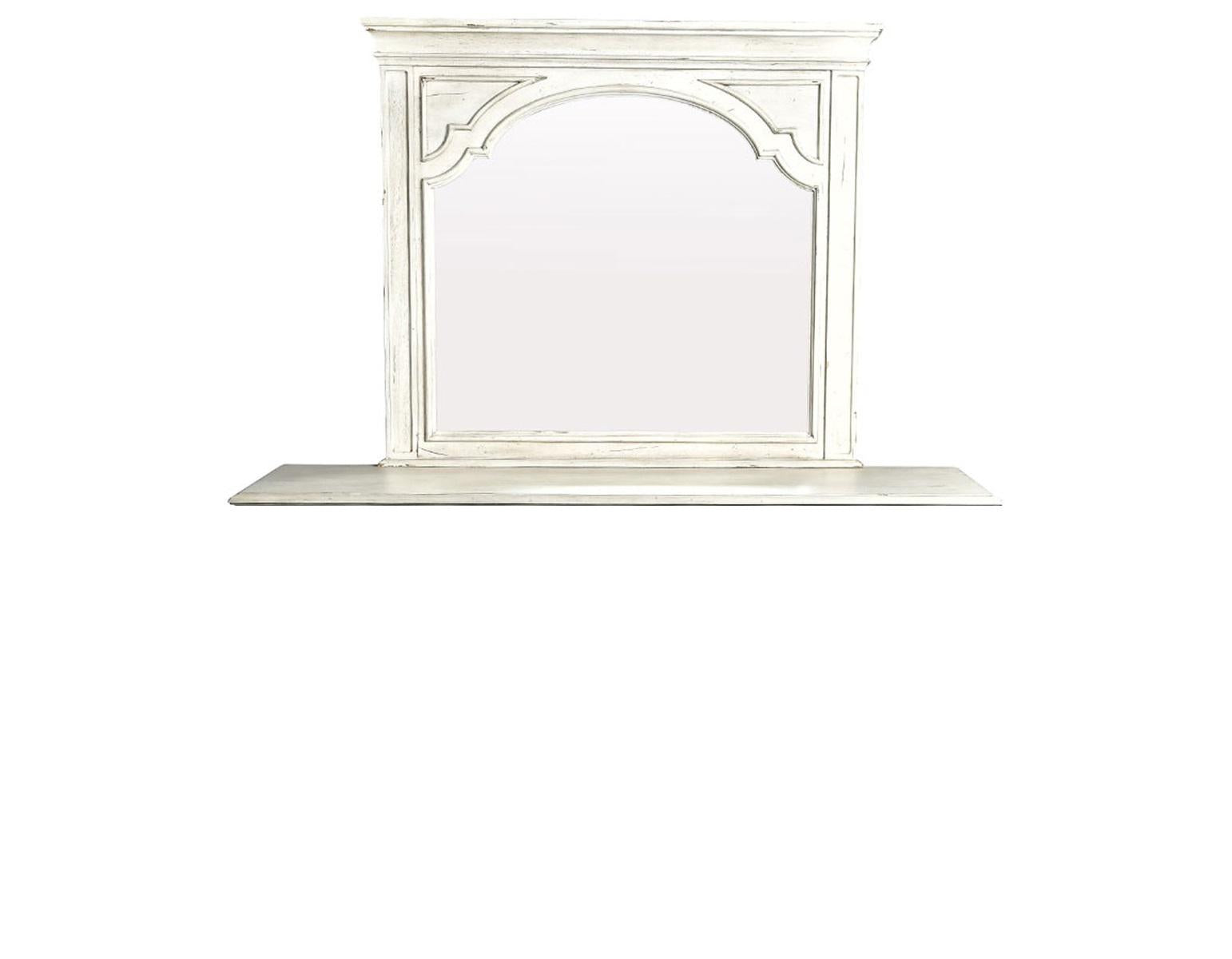Steve Silver Highland Park Mirror in Cathedral White - Luxury Home Furniture (MI)