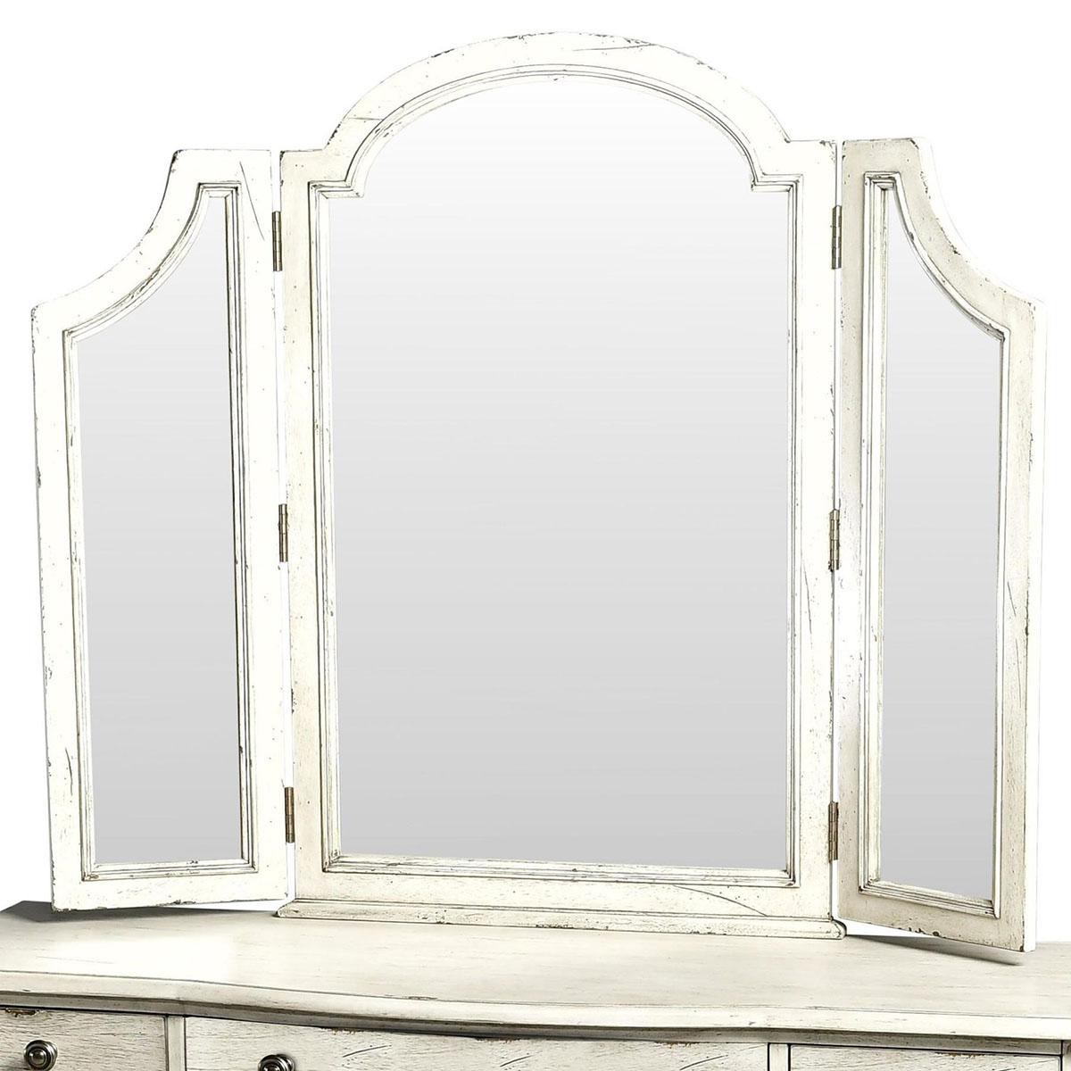 Steve Silver Highland Park Vanity Mirror in Cathedral White hP900VMW - Luxury Home Furniture (MI)