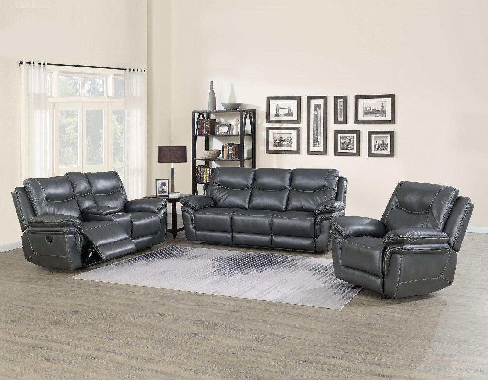 Steve Silver Isabella Manual Reclining Sofa in Grey - Luxury Home Furniture (MI)