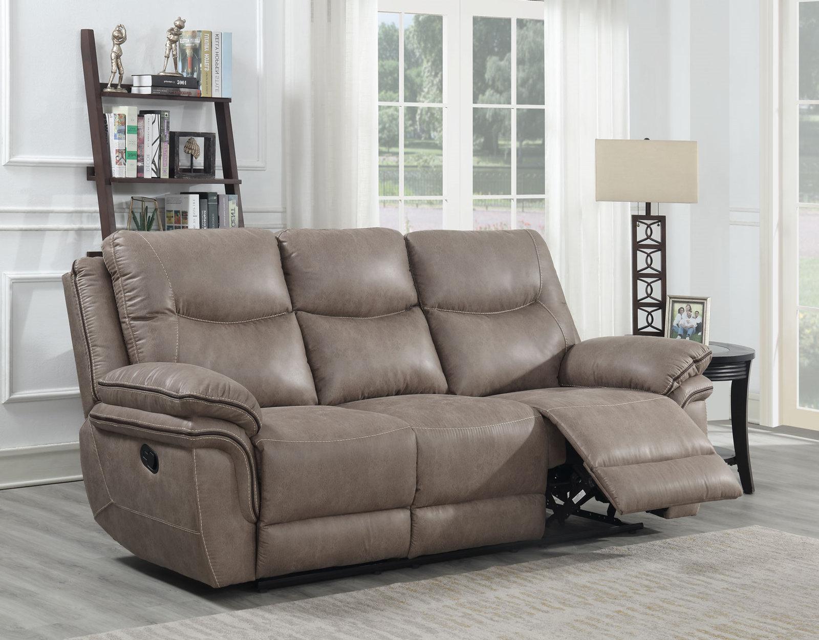 Steve Silver Isabella Manual Reclining Sofa in Sand