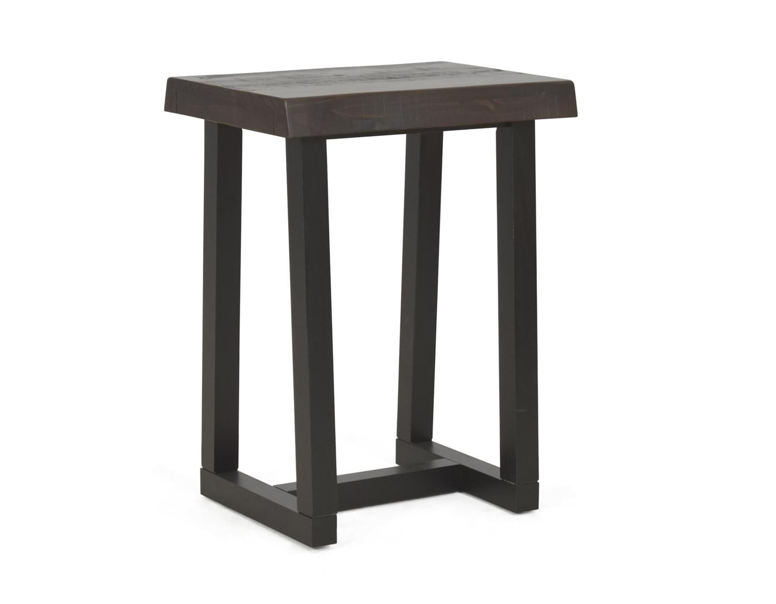 Steve Silver Jennings Live Edge Stool in Cherry (Set of 2)