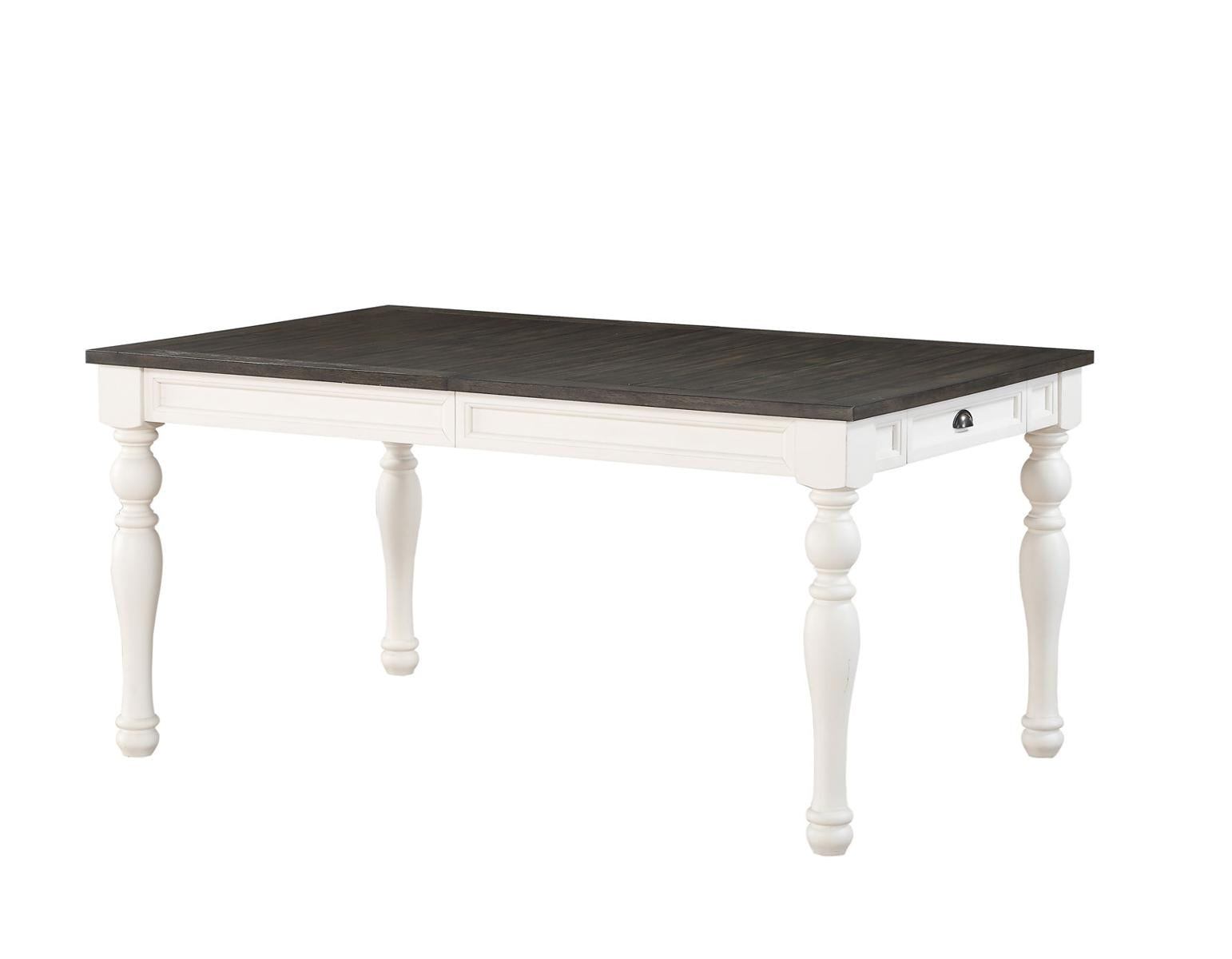 Steve Silver Joanna Dining Table in Two-tone Ivory and Mocha - Luxury Home Furniture (MI)