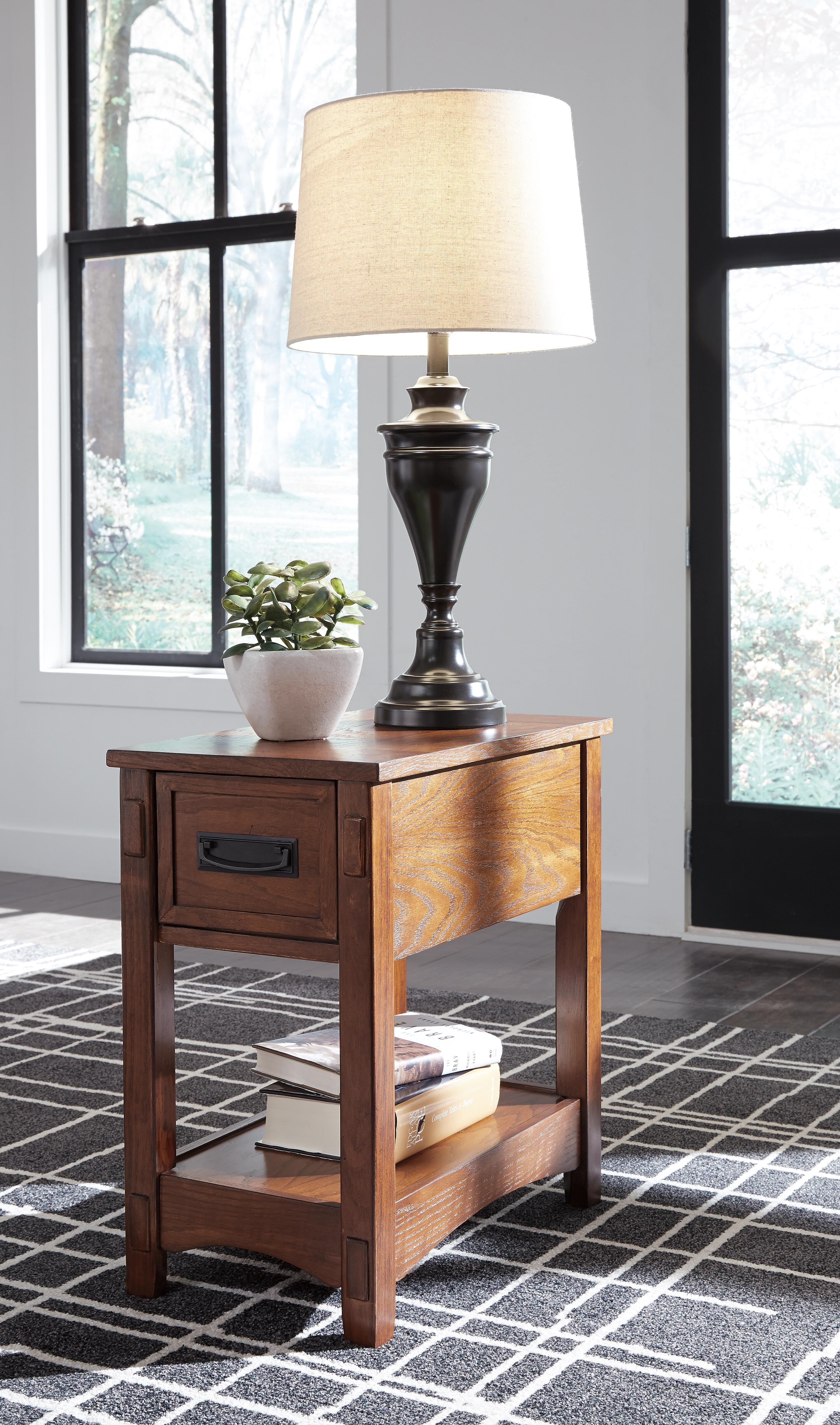 Breegin Chairside End Table - Luxury Home Furniture (MI)