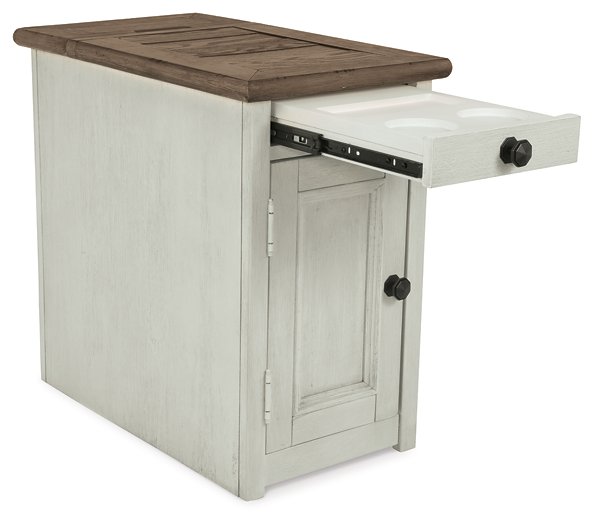 Bolanburg Chairside End Table with USB Ports & Outlets - Luxury Home Furniture (MI)