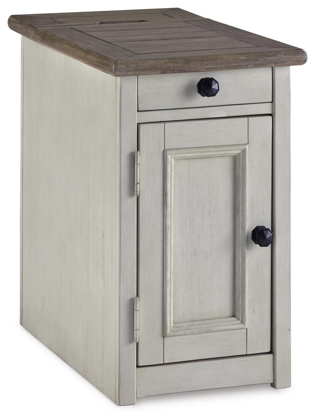 Bolanburg Chairside End Table with USB Ports & Outlets - Luxury Home Furniture (MI)