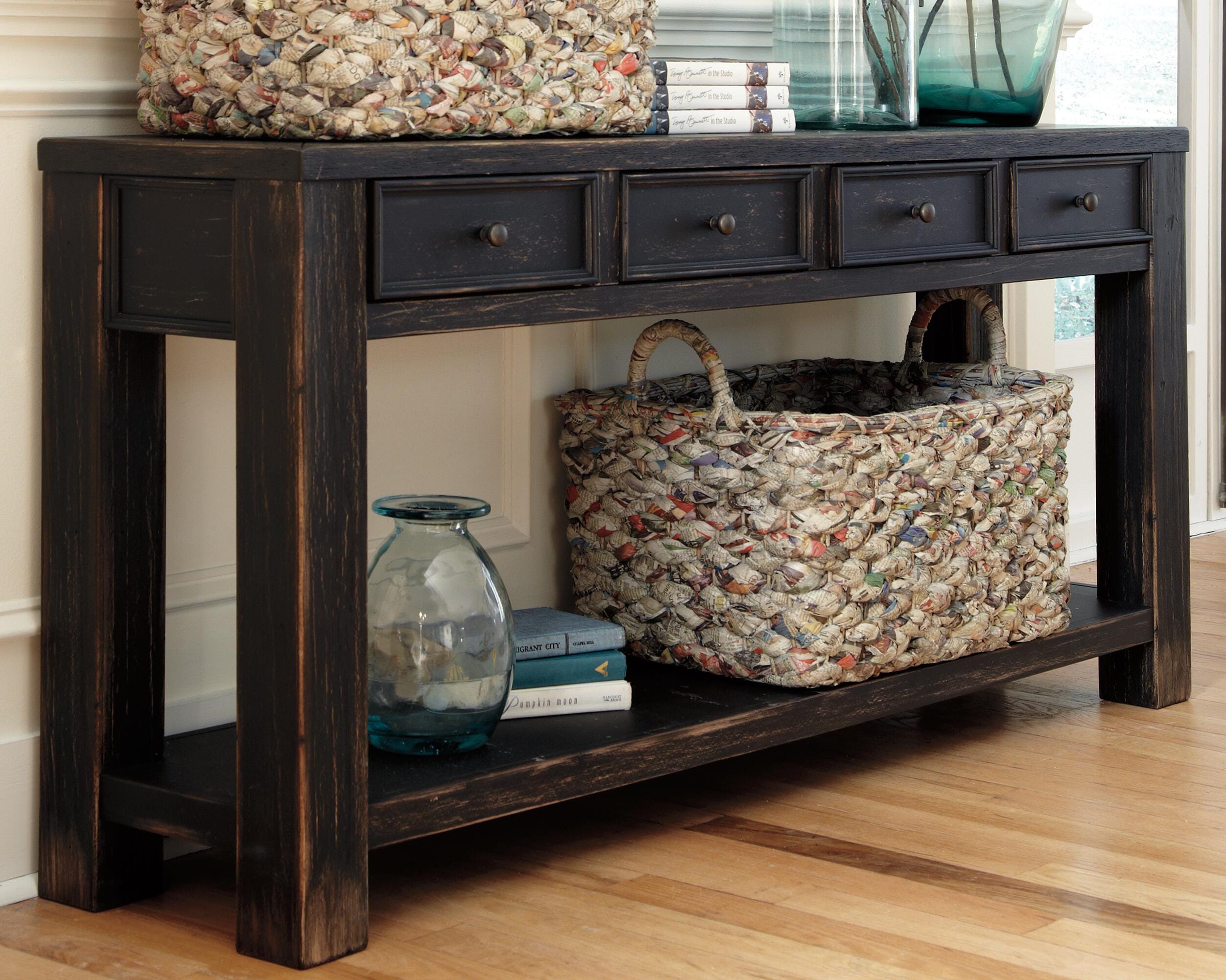 Gavelston Sofa/Console Table - Luxury Home Furniture (MI)