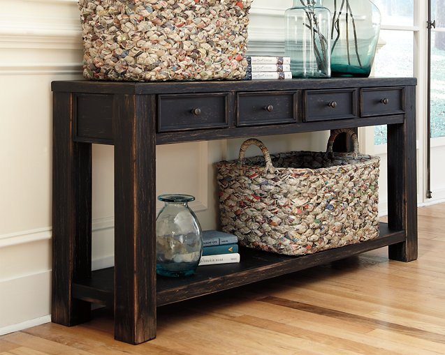 Gavelston Sofa/Console Table - Luxury Home Furniture (MI)