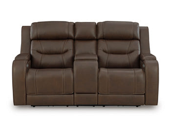 Knightington Power Reclining Loveseat with Audio Seating - Luxury Home Furniture (MI)