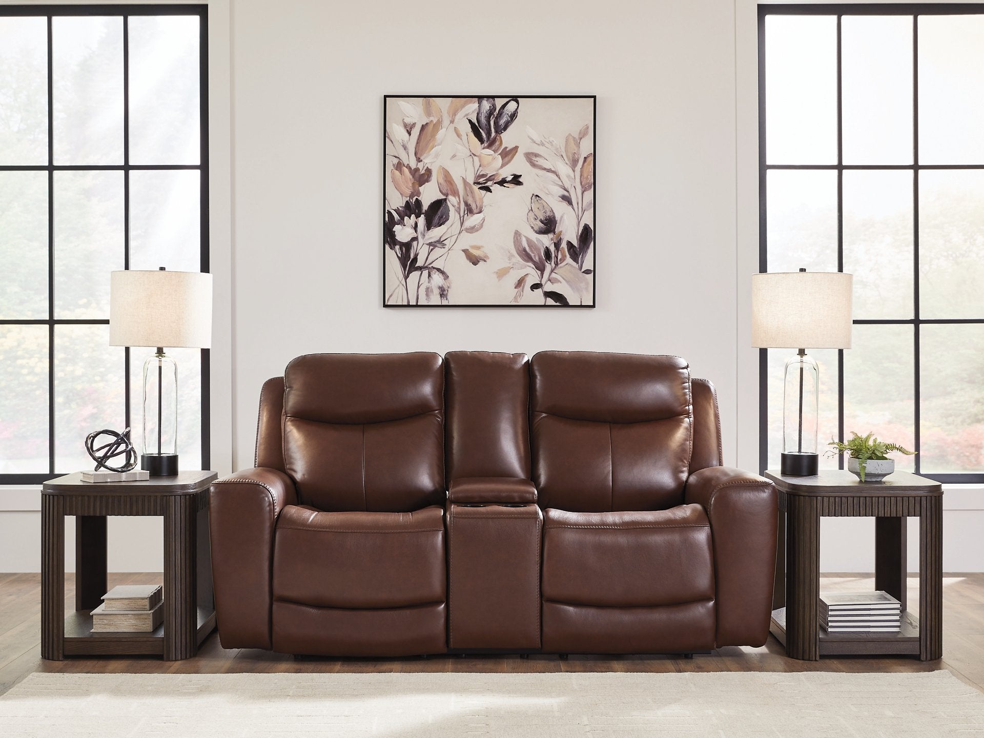 Next Move Power Reclining Loveseat with Console - Luxury Home Furniture (MI)