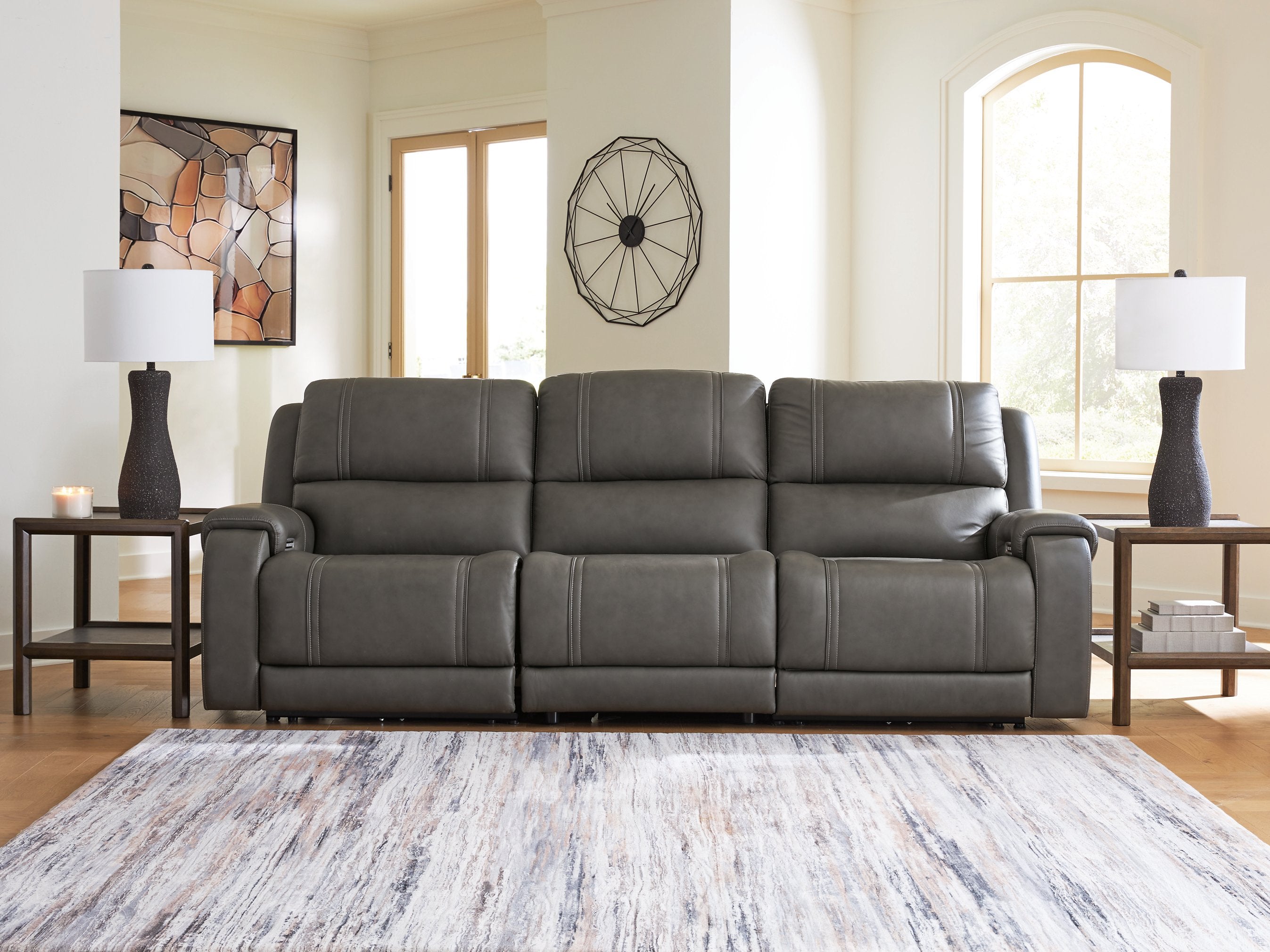 5Z - Pittson Power Sectional Reclining Sofa - Luxury Home Furniture (MI)