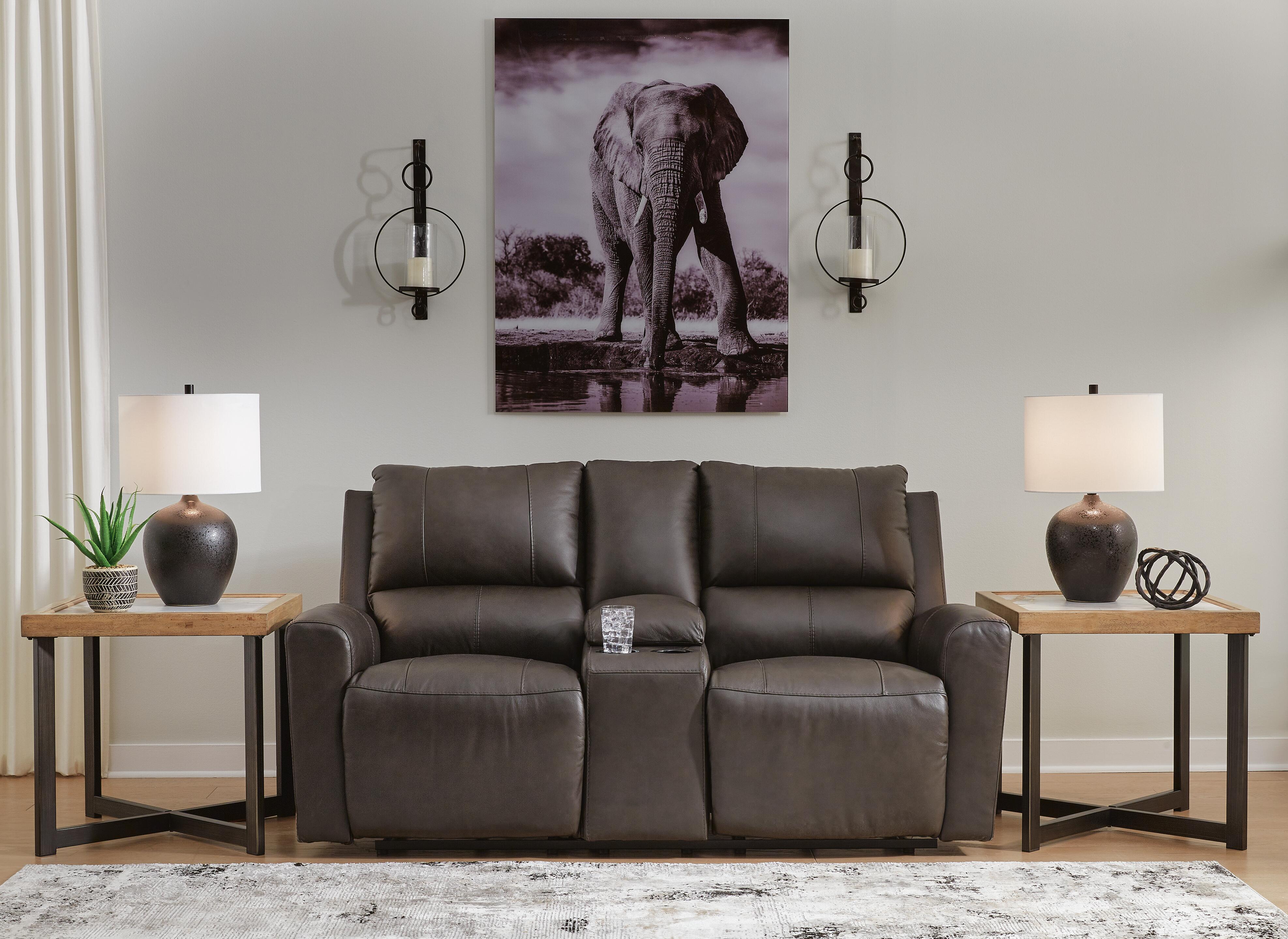 Boxmere Power Reclining Loveseat with Console - Luxury Home Furniture (MI)