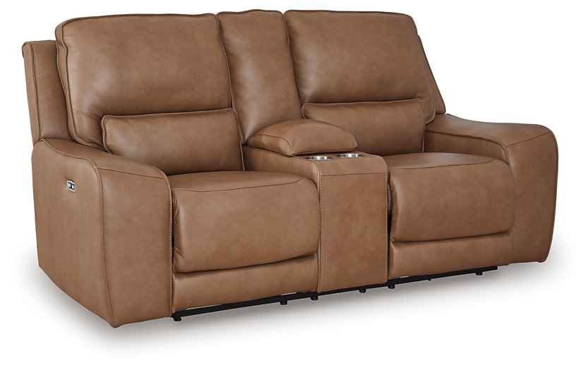 DeepWakes Power Reclining Loveseat with Console - Luxury Home Furniture (MI)