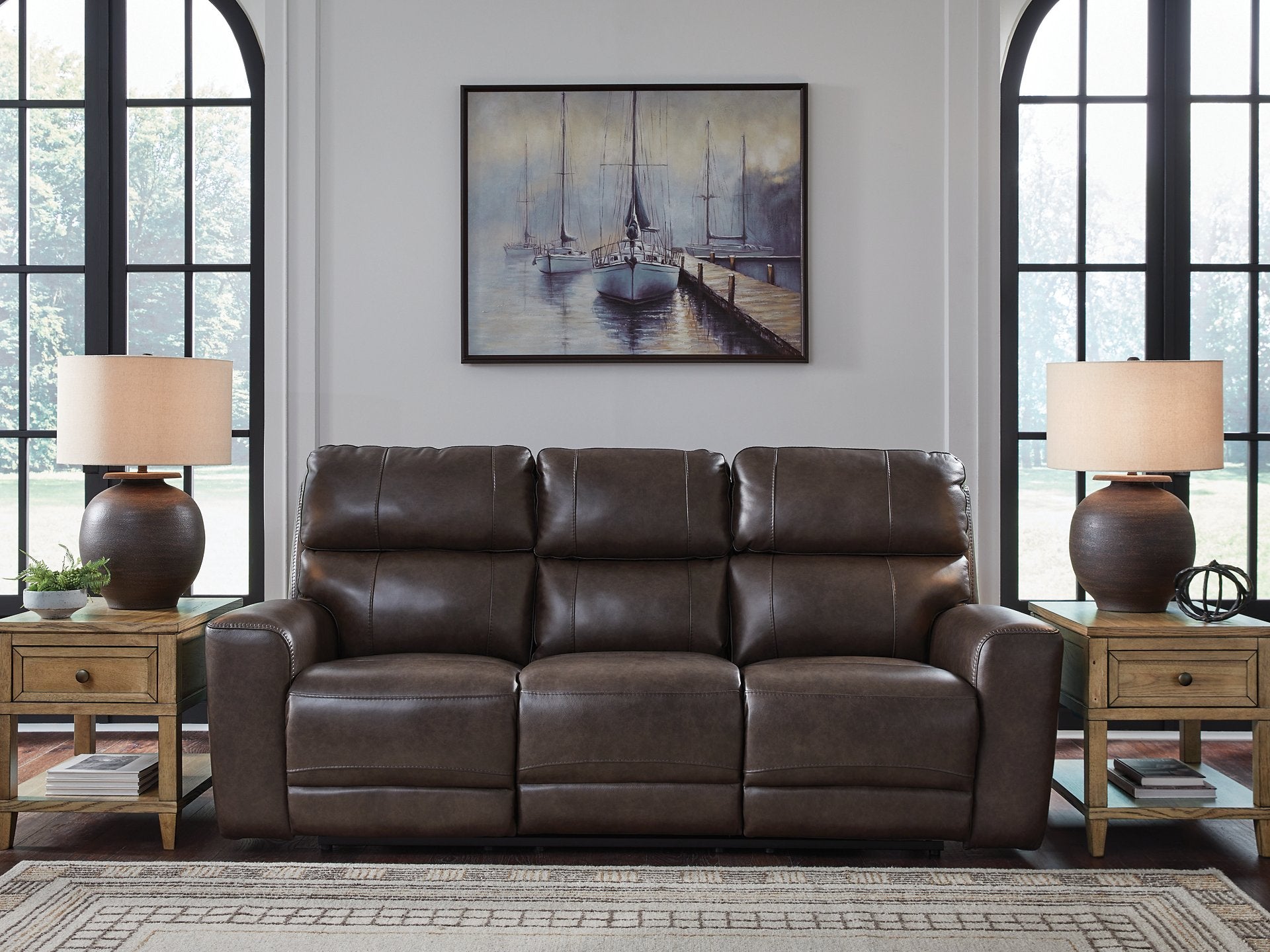 Crossplex Power Reclining Sofa - Luxury Home Furniture (MI)