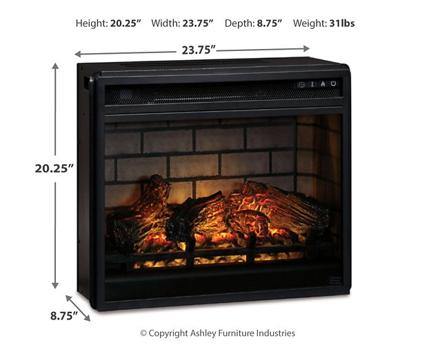 Entertainment Accessories Electric Infrared Fireplace Insert - Luxury Home Furniture (MI)