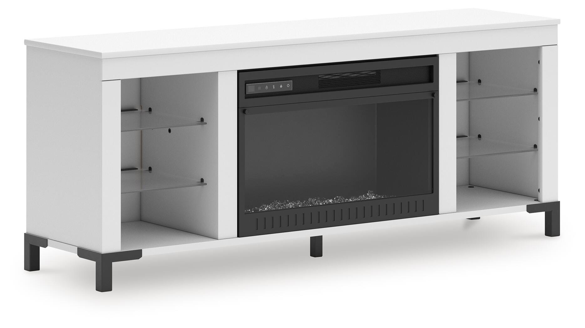 Brollevi 60" TV Stand with Electric Fireplace - Luxury Home Furniture (MI)