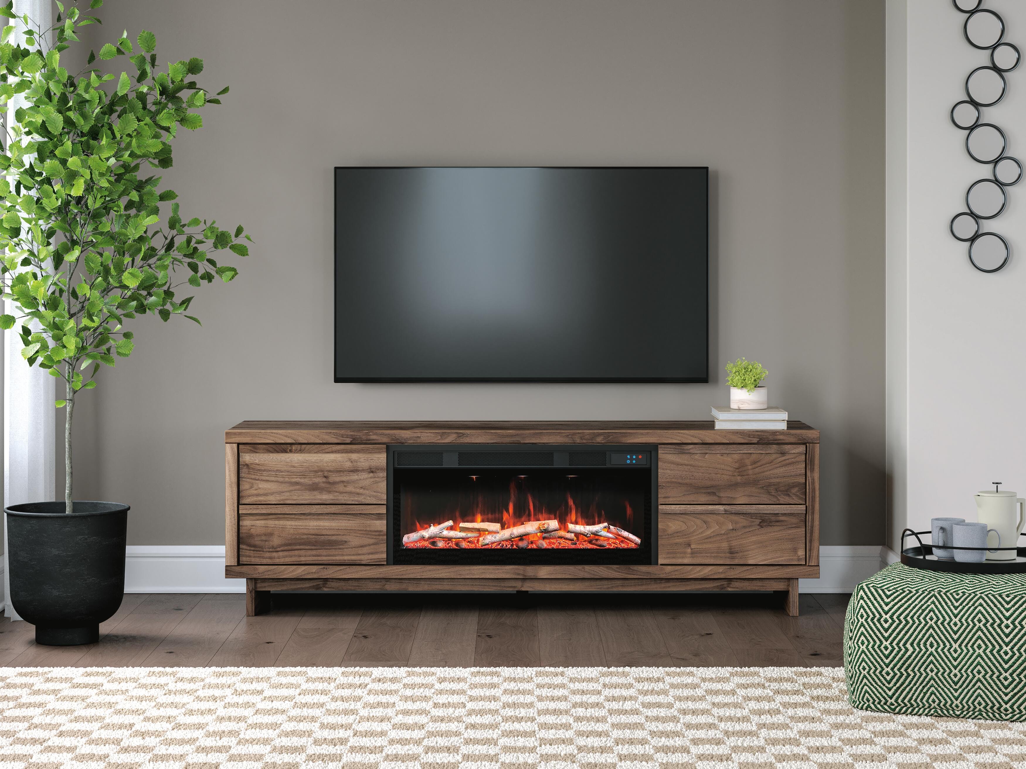 Zadilyn 72" TV Stand with Electric Fireplace - Luxury Home Furniture (MI)