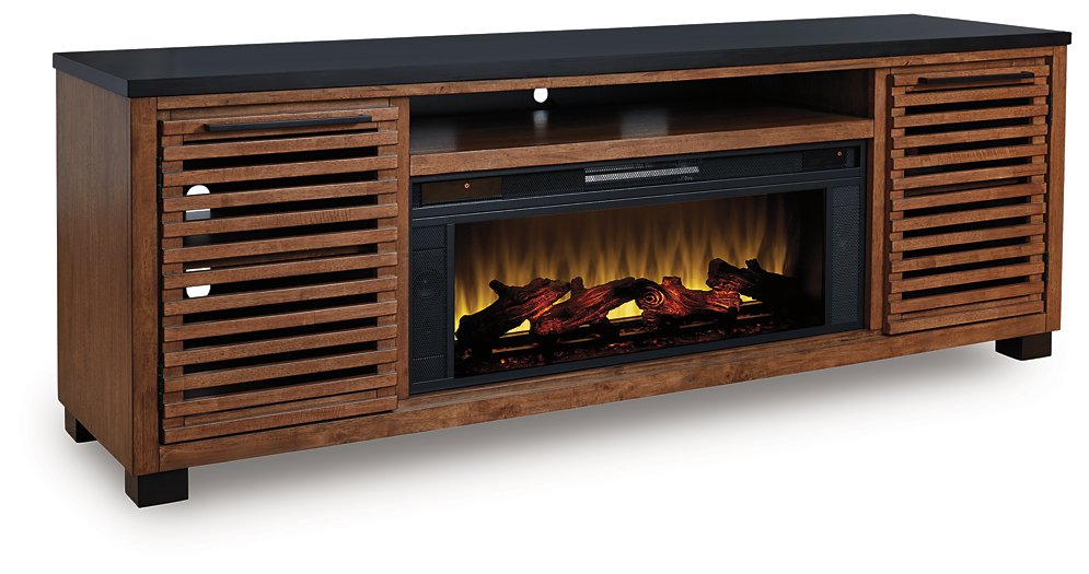 Kallari 84" TV Stand with Electric Fireplace - Luxury Home Furniture (MI)